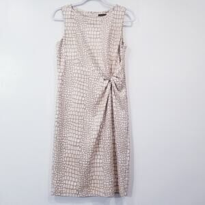 J. McLaughlin Printed side Knot Sleeveless Dress